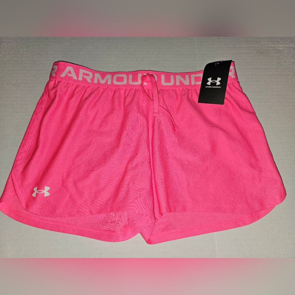 Under Armour Heatgear Athletic Shorts NWT Pink YXL